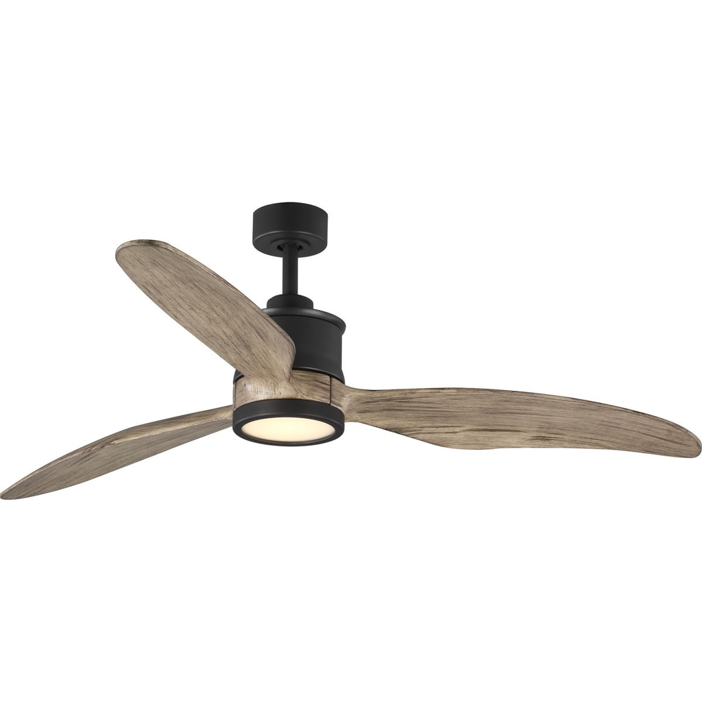 Product image for Progress P250002-143-30 Farris Collection Three-Blade Carved Wood 60" Ceiling Fan