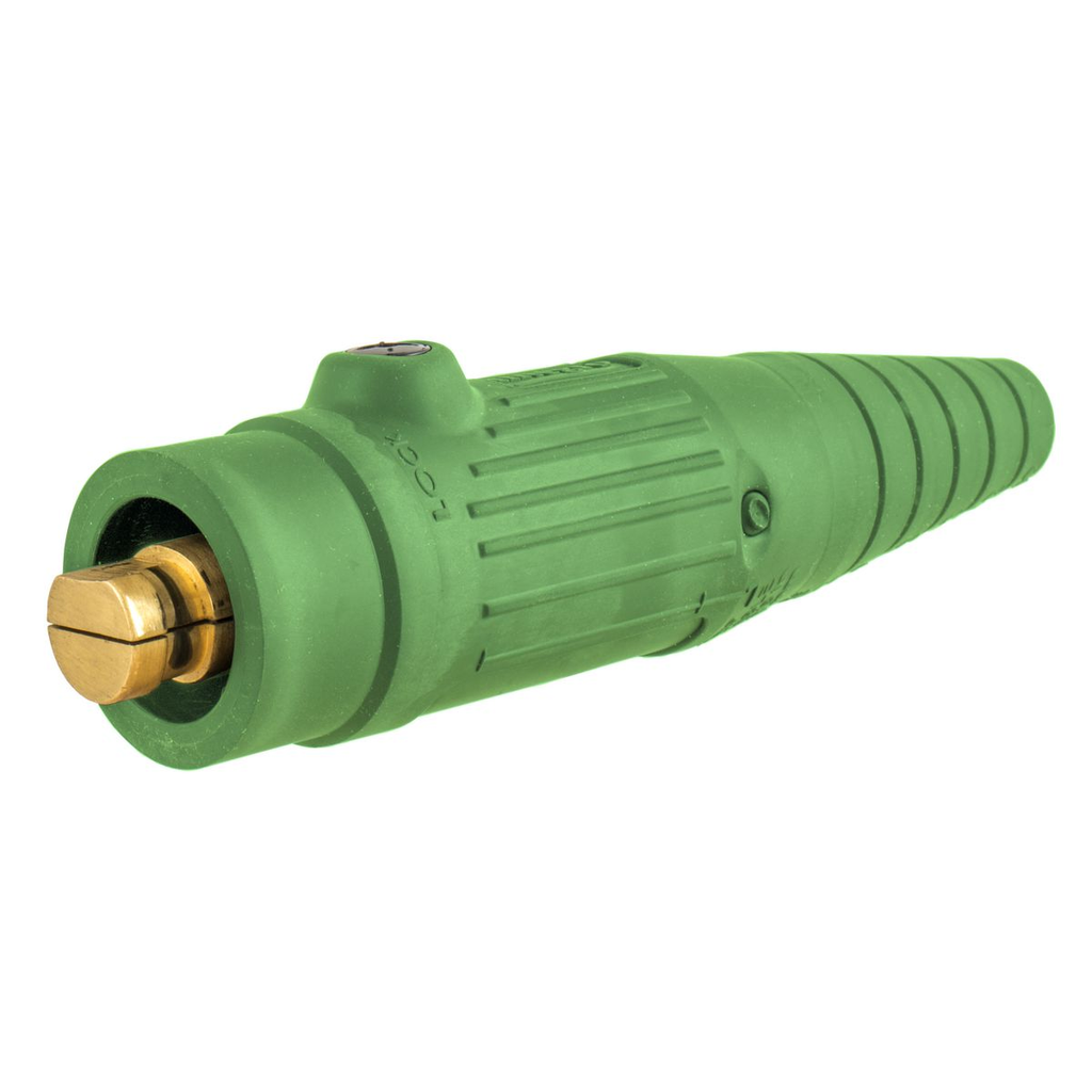 Product image for Hubbell HBL18300MGN SING POL, SER 18, 300A Male PL, GREEN