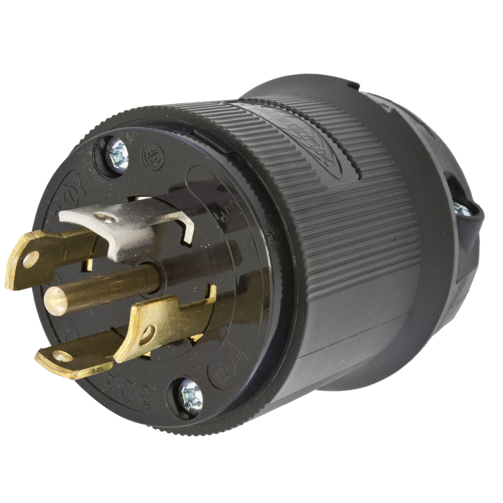 Hubbell HBL2811BK Locking Plug, 30A 3P 120/208V, L21-30P, BK Product image for Hubbell HBL2811BK Locking Plug, 30A 3P 120/208V, L21-30P, BK