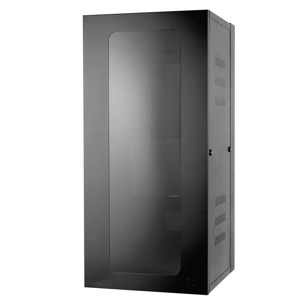 Product image for Hubbell Wiring Devices HSQ4826 Quadcab 4 Foot Height x 26 Inch Depth Black Window Door Wall Mount Cabinet