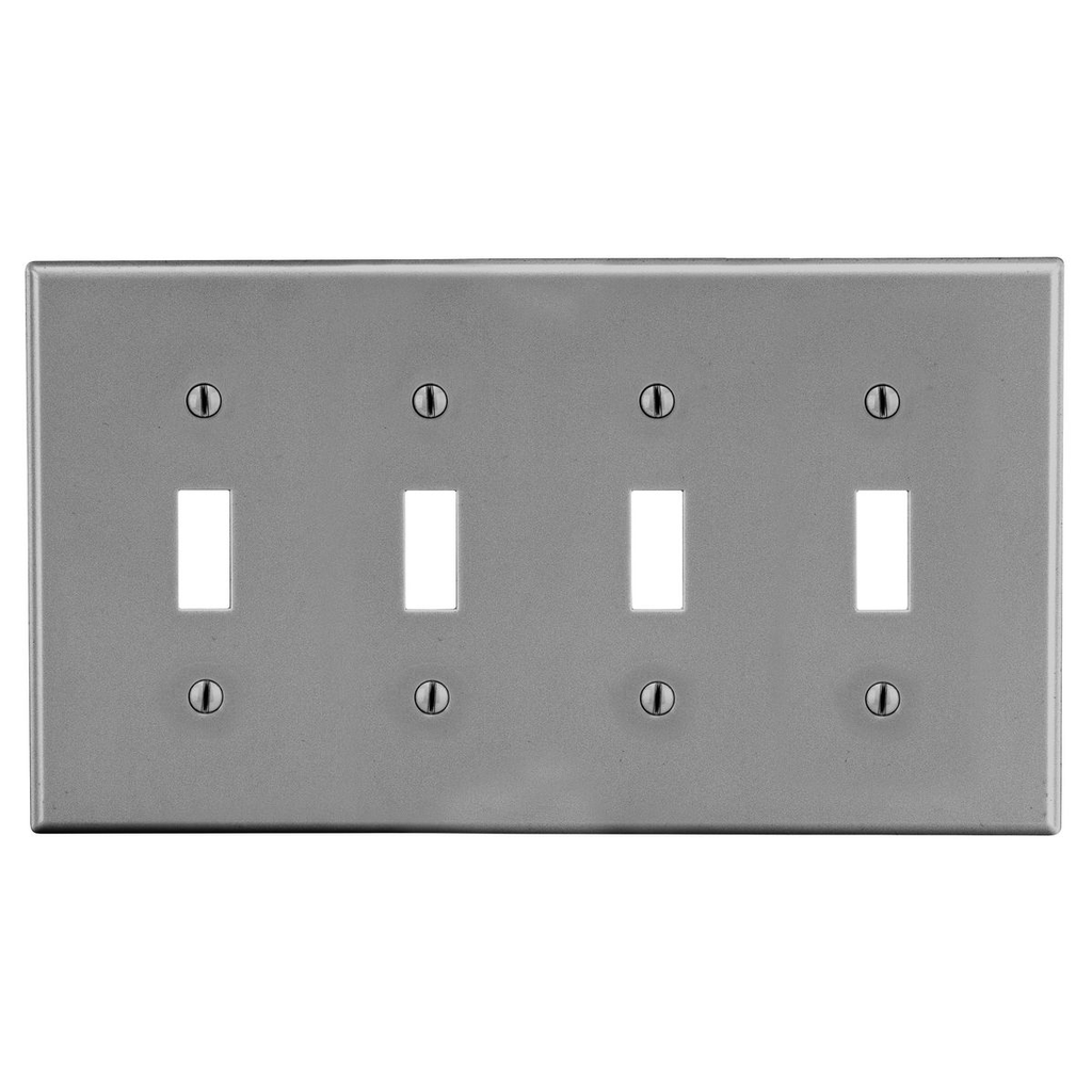 Product image for HWDK P4GY WALLPLATE, 4-G, 4) TOG, G