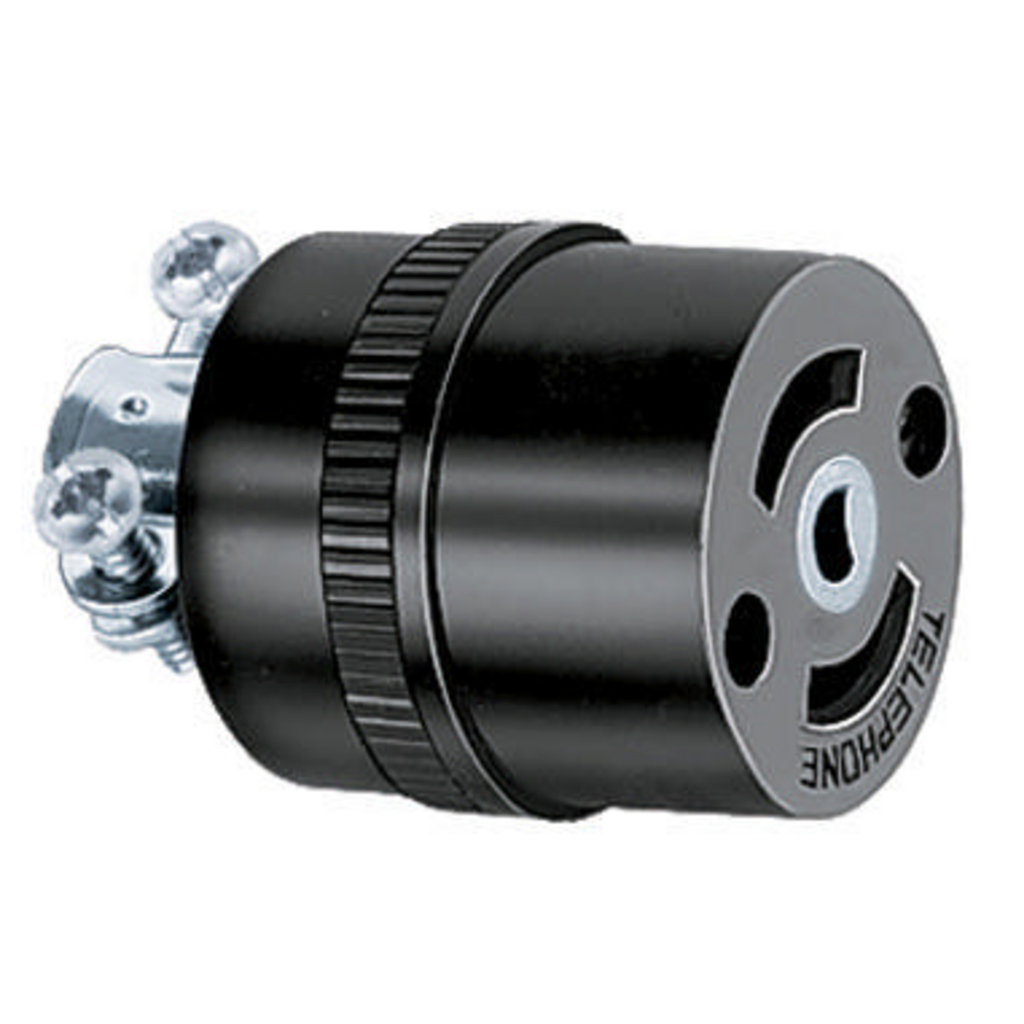 Product image for Hubbell PH6624 Locking Marine CONN, TELEPHONE