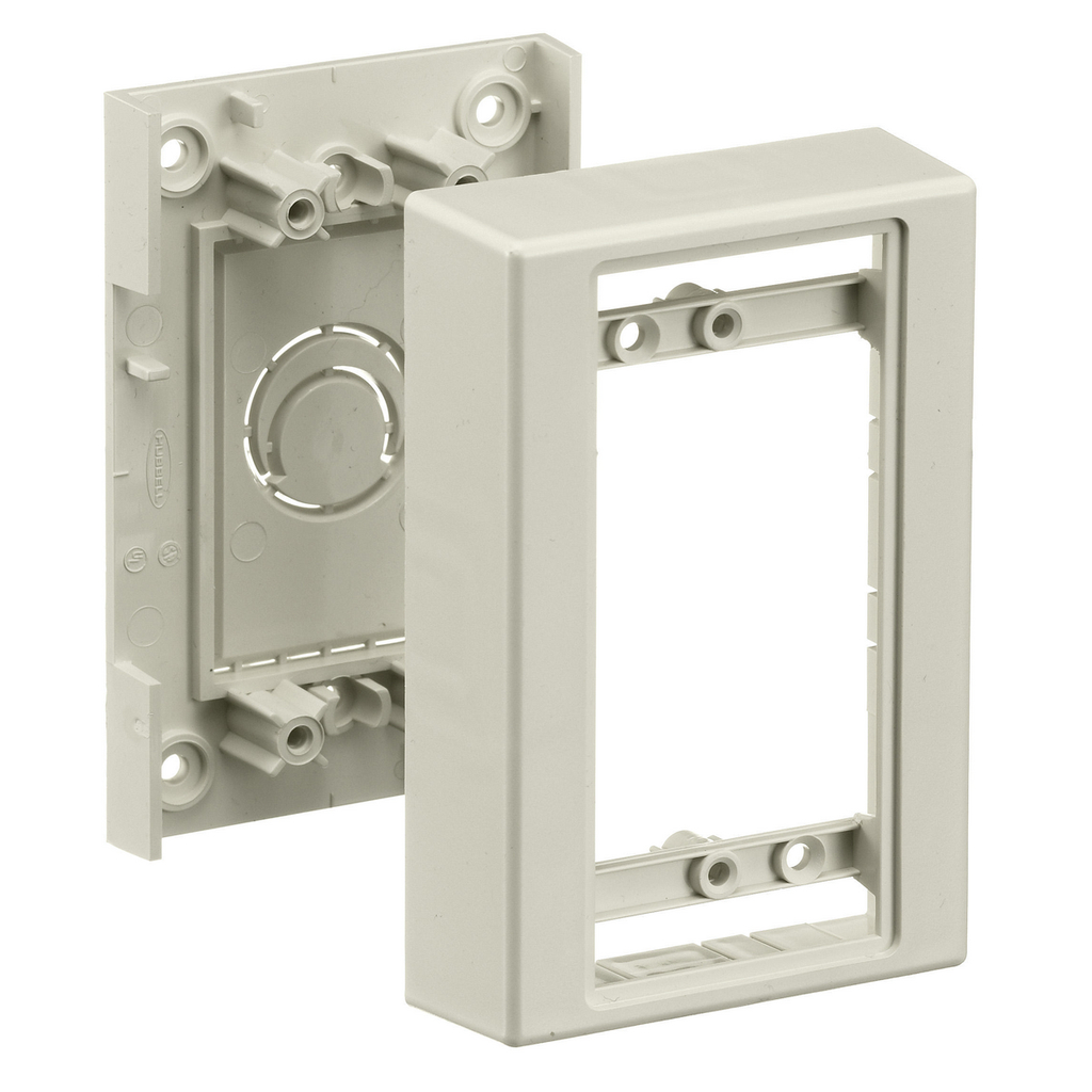 Hubbell PW1LPB WALLTRAK1 LOW PRO BOX Product image for Hubbell PW1LPB WALLTRAK1 LOW PRO BOX