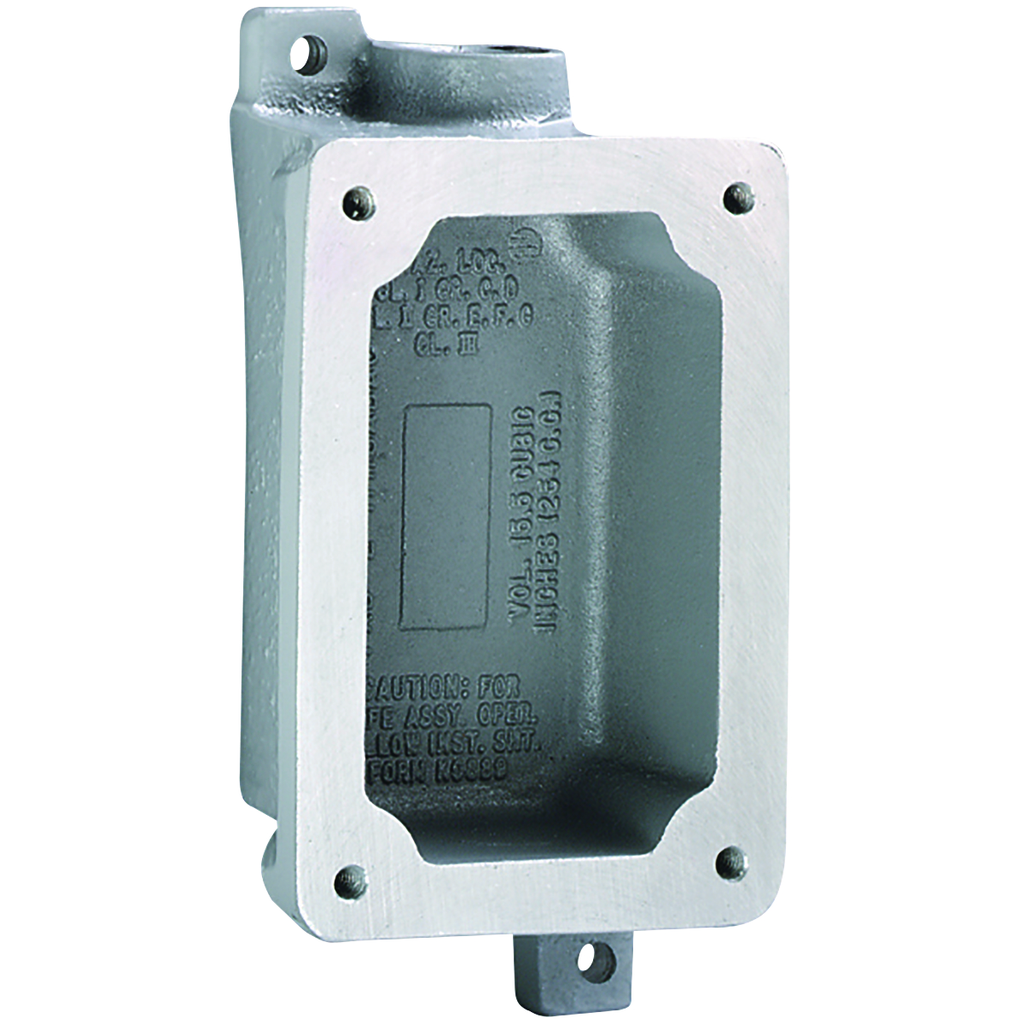 Product image for Killark FXB-3 FXB Series - Aluminum Dead-End Single-Gang Splice Box - Factory Sealed -Hub Size 1"