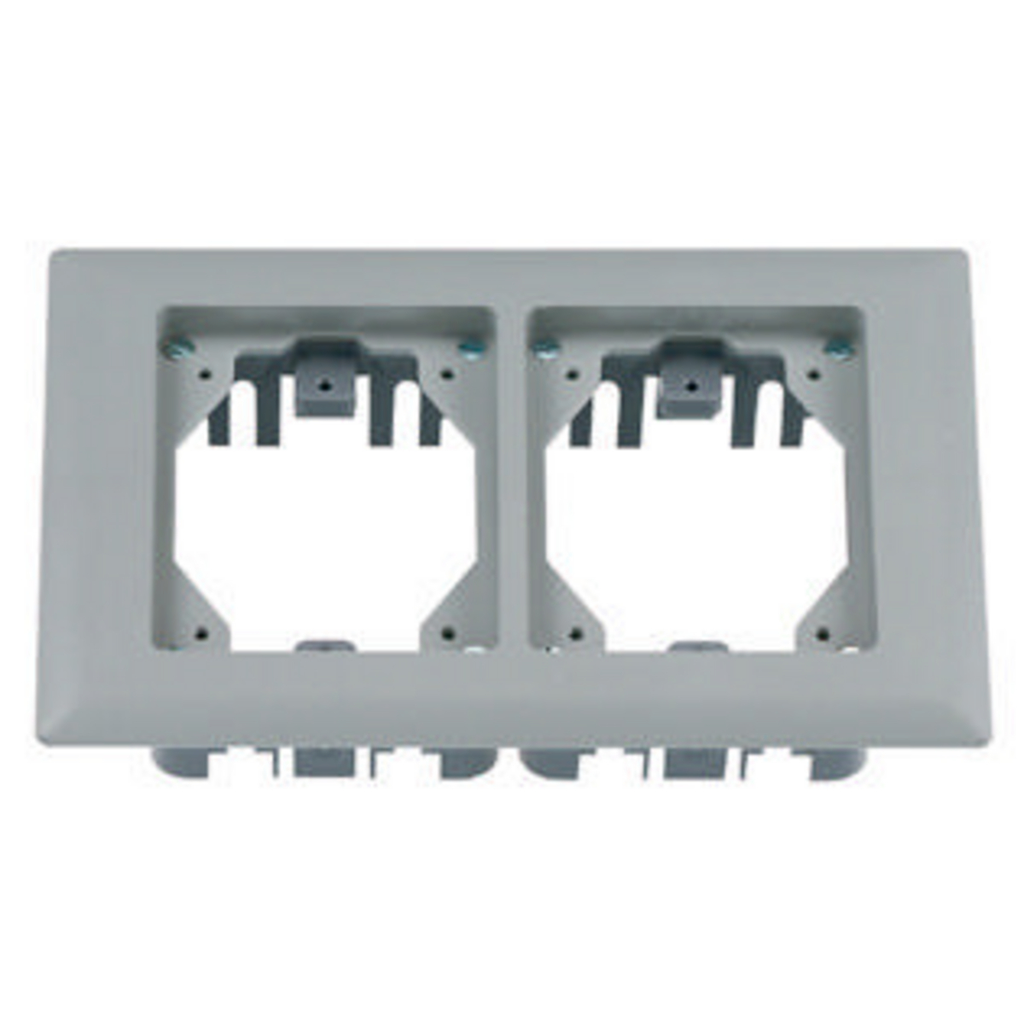 Mayer-DDS-2-Gang Non-Metallic Carpet Flange, Gray-1
