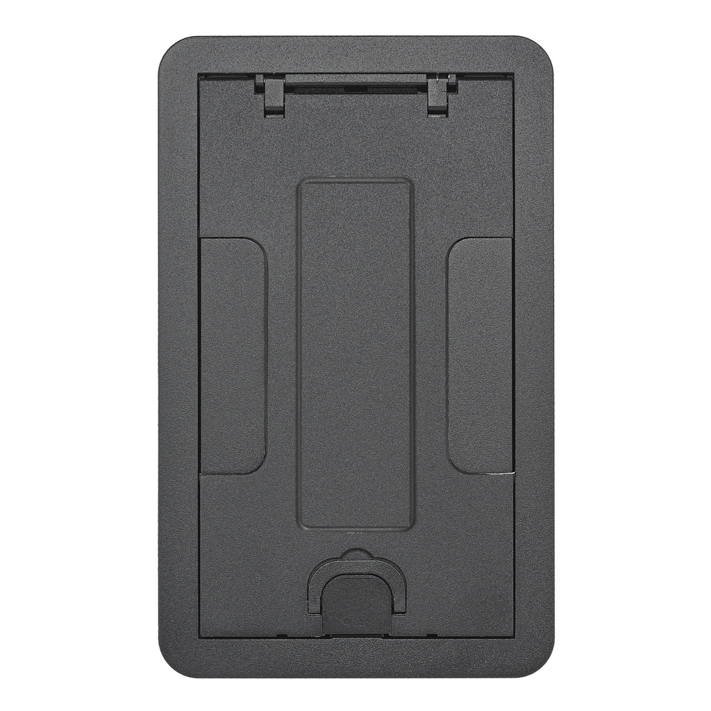 Product image for Hubbell 24GCCVRBKC CFB2G & CFB4G Rectangular Series, Surface Cover Assembly, Black Powder Paint Finish with Floor Insert
