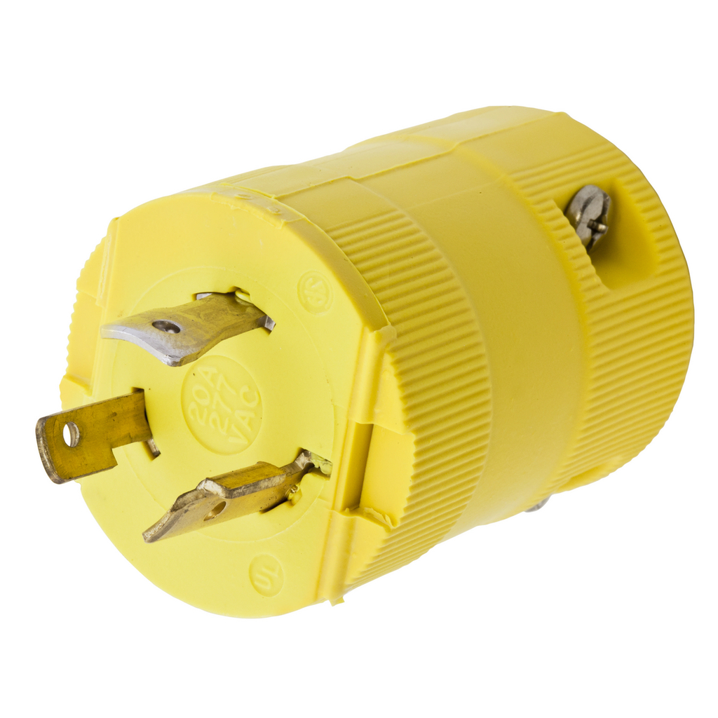 Hubbell HBL2331VY Locking VAL Plug, 20A 277V, L7-20P, YL Product image for Hubbell HBL2331VY Locking VAL Plug, 20A 277V, L7-20P, YL