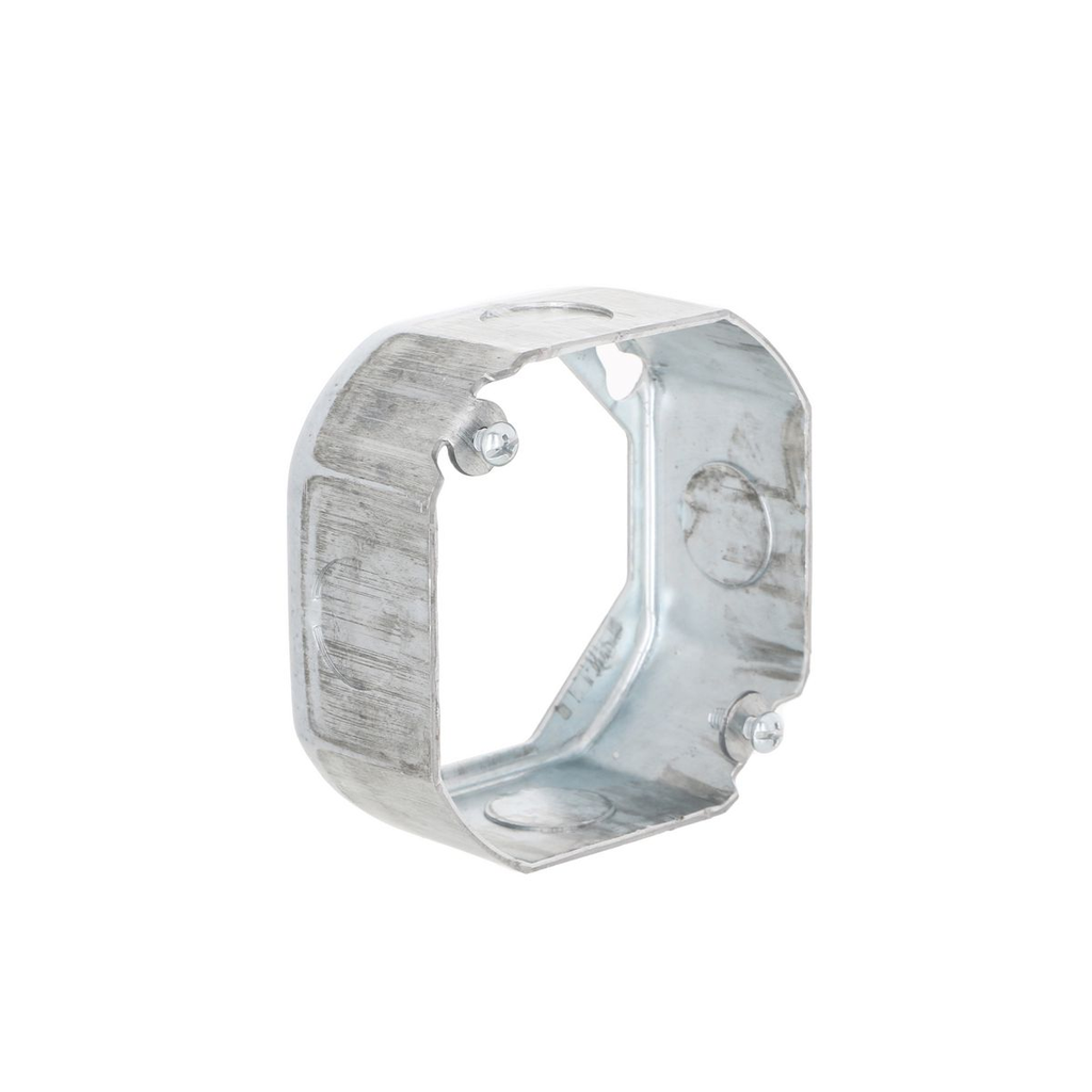 Product image for Raco 128 4" Octagon Extension, 1-1/2" Deep, 1/2" Side Knockouts
