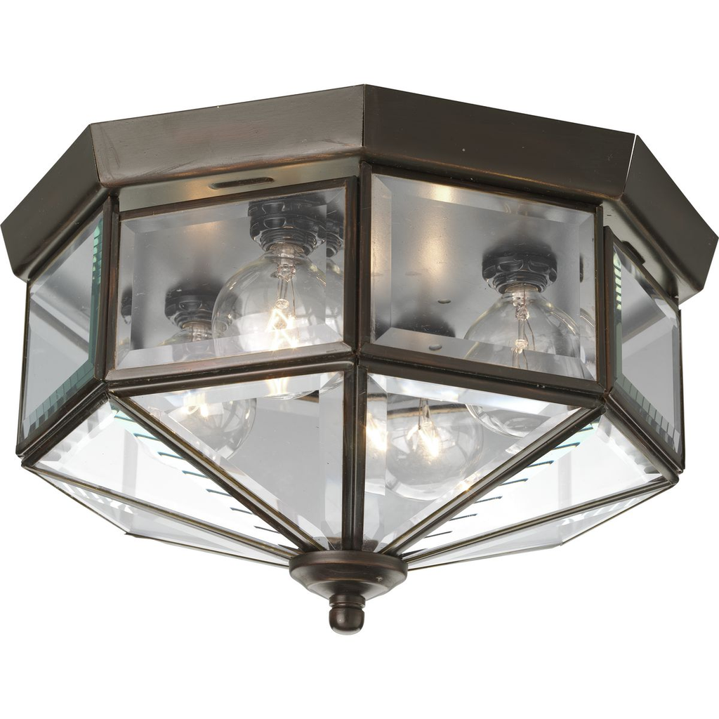 Product image for Progress P5789-20 Four-Light Beveled Glass 11-1/8" Close-to-Ceiling