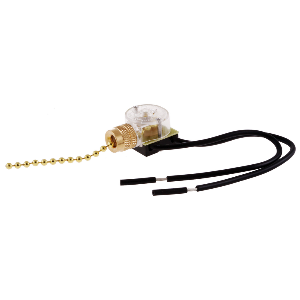 Product image for Hubbell RL121 PULL CHAIN SPST SWITCH 6A 125V BRASS
