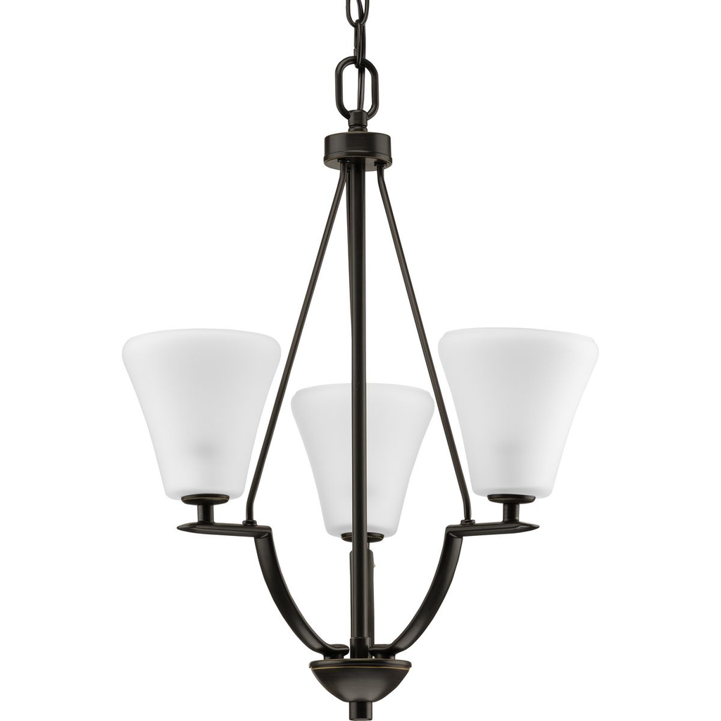 Product image for Progress P3821-20W Bravo Collection Three-Light Foyer Chandelier