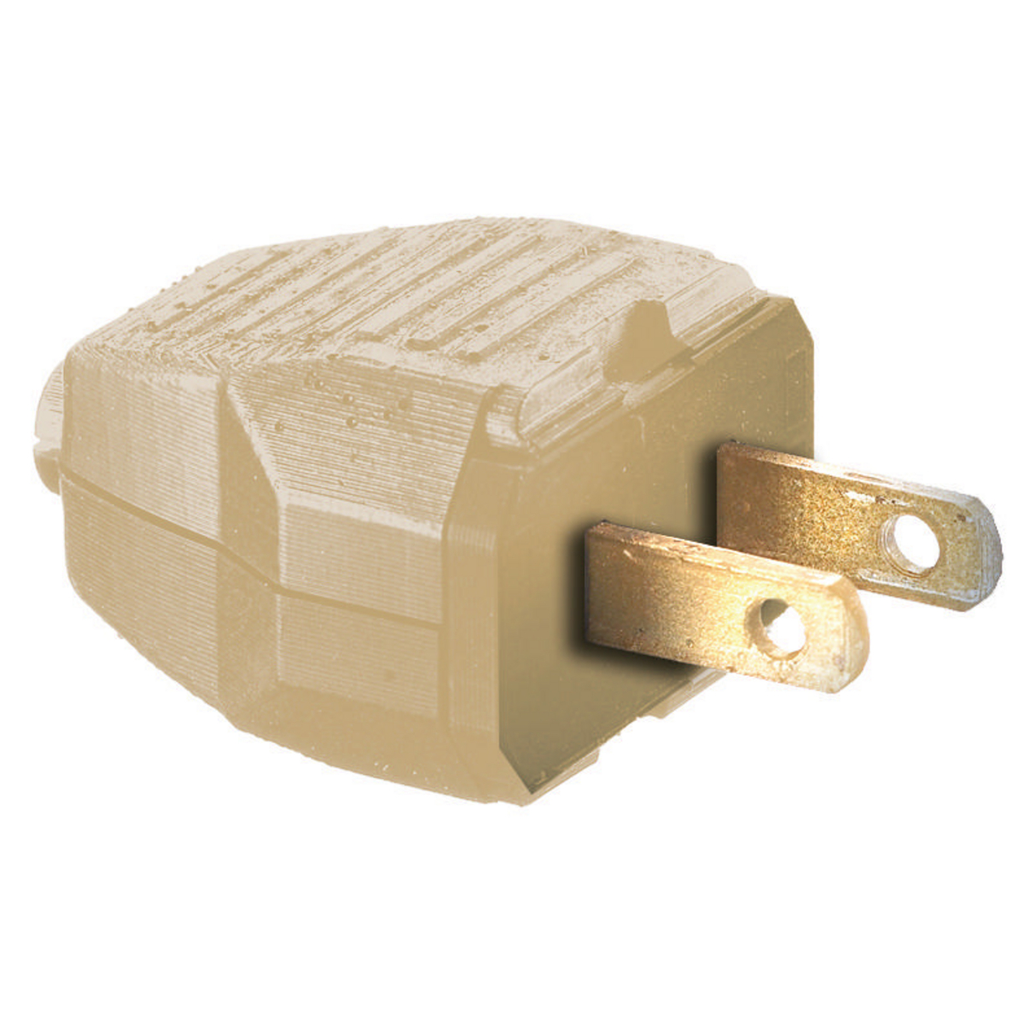 Hubbell RP123I Plug, 1-15P, 15A 125V, 2W, ZIPCORD, IV Product image for Hubbell RP123I Plug, 1-15P, 15A 125V, 2W, ZIPCORD, IV