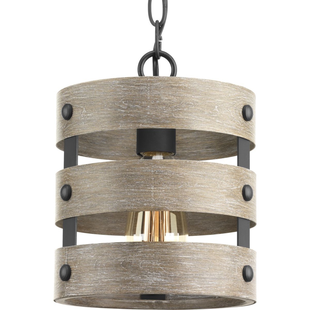 Product image for Progress P500022-143 Gulliver Collection One-Light Graphite Coastal Pendant Light