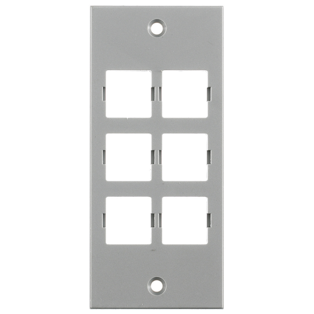 Product image for Hubbell HBLLT309SGYFACEPLATE, SCREW MT, LUCENT, GY