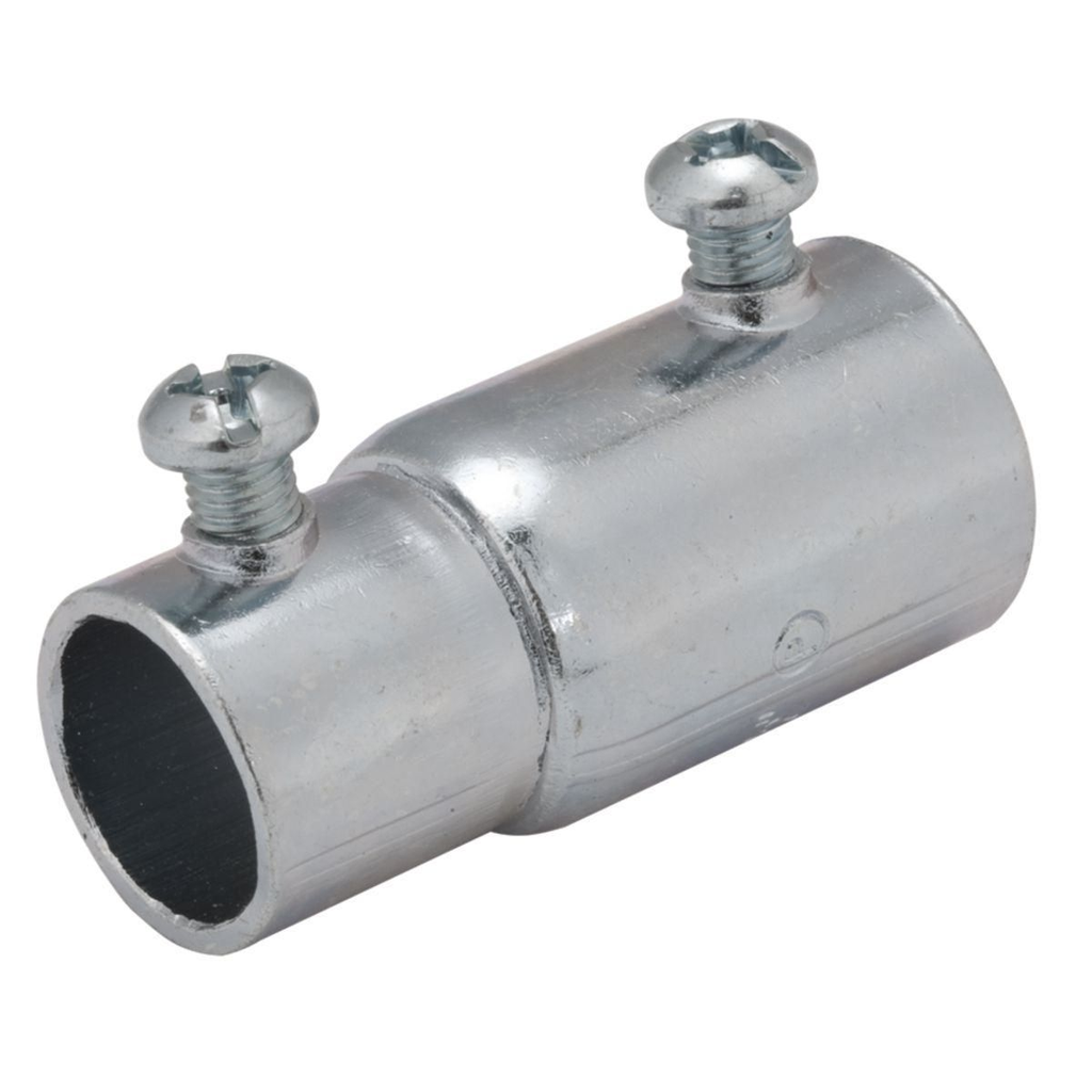 Product image for Raco 1432 1/2 Inch Steel Set Screw EMT to Rigid Conduit Combination Coupling