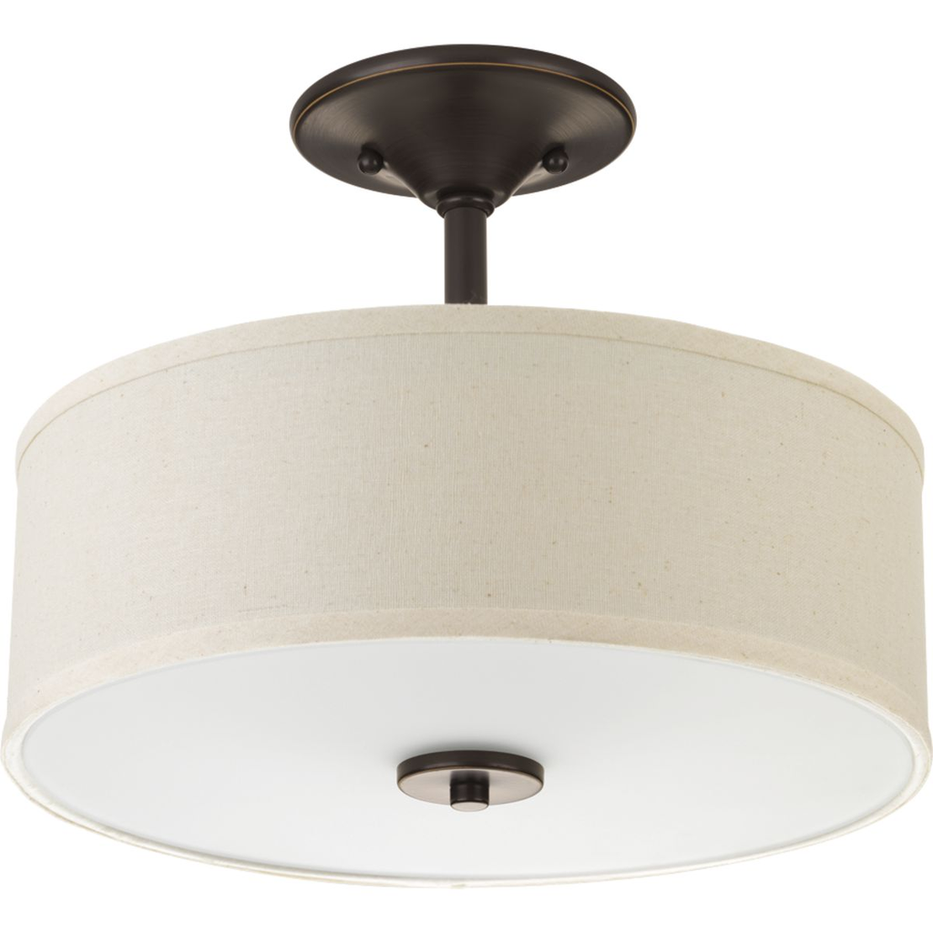 Product image for Progress P3712-20 Inspire Collection Two-Light 13" Semi-Flush
