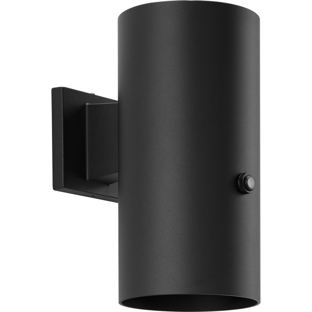 Product image for Progress P550103-031-30 6" Black LED Outdoor Aluminum Wall Mount Cylinder with Photocell