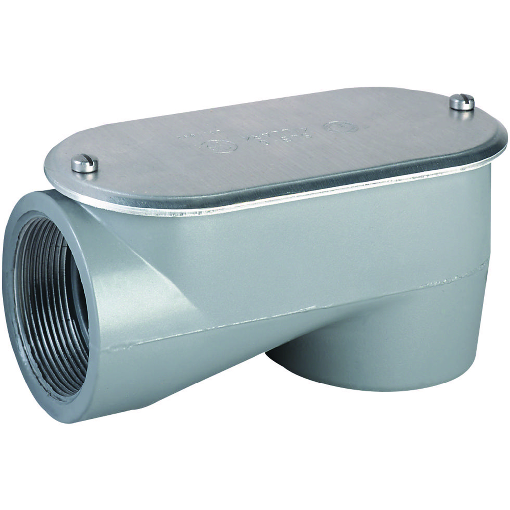 Product image for Killark SLB-1-1/2" LB Hub, Aluminum Service Conduit Body