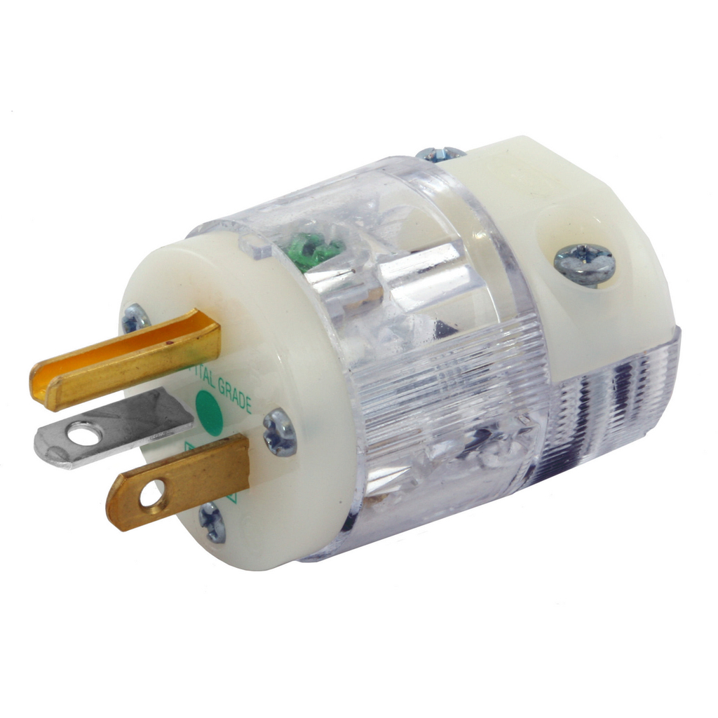 Hubbell HBL8315CT Plug, HG, 20A 125V, 5-20P, CLR Product image for Hubbell HBL8315CT Plug, HG, 20A 125V, 5-20P, CLR