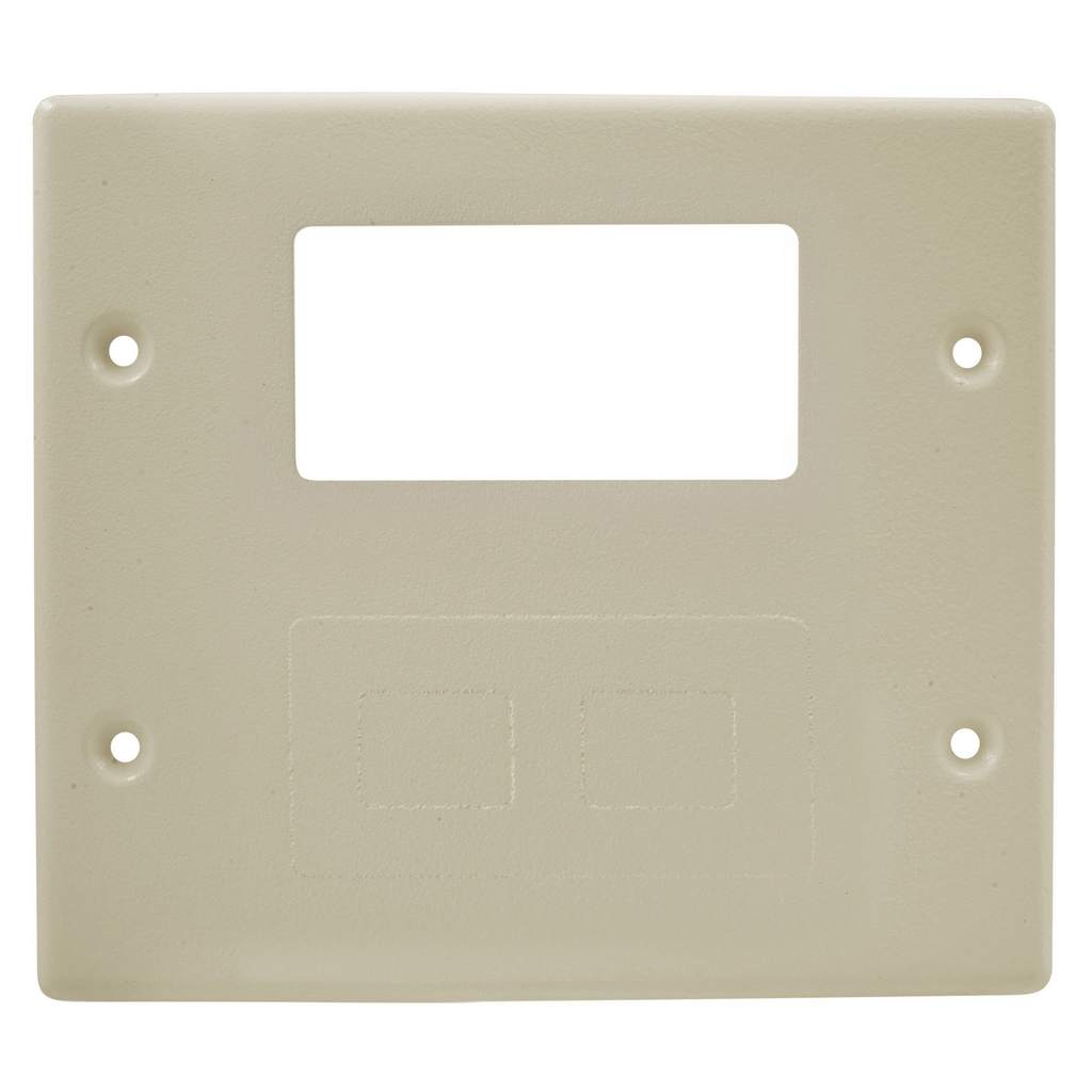 Product image for Hubbell HBL4747RFIV Raceway, PLT, 2G 1 MOD/BLNK, HBL4750, IV