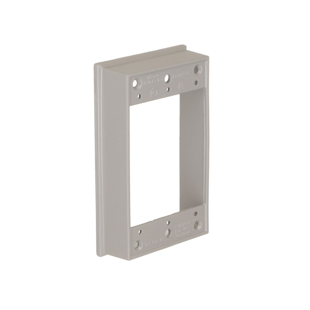 Product image for Raco 5406-0 Single Gang Weatherproof Extension, 1" Deep, No Outlets