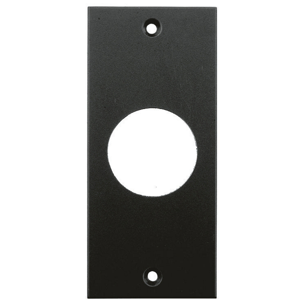 Product image for Hubbell Wiring Devices HBLTL319SBK 2 x 4.5 Inch Black Single Receptacle Screw Type Face Plate