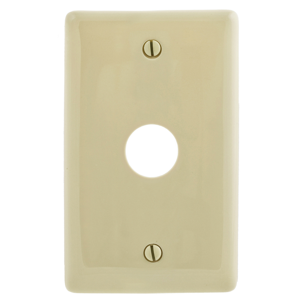 Product image for Hubbell NP737I WALLPLATE, 1-G, .625" OPNG, BOX MT, IV