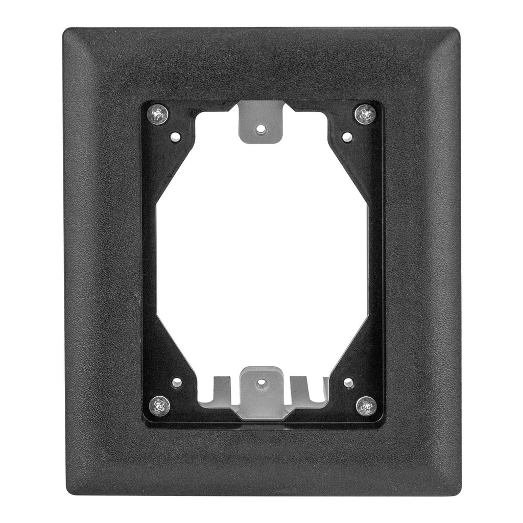 Product image for Hubbell PFBRFBL1CARP FLANGE, PLASTIC, 1-G, RECT, BLACK