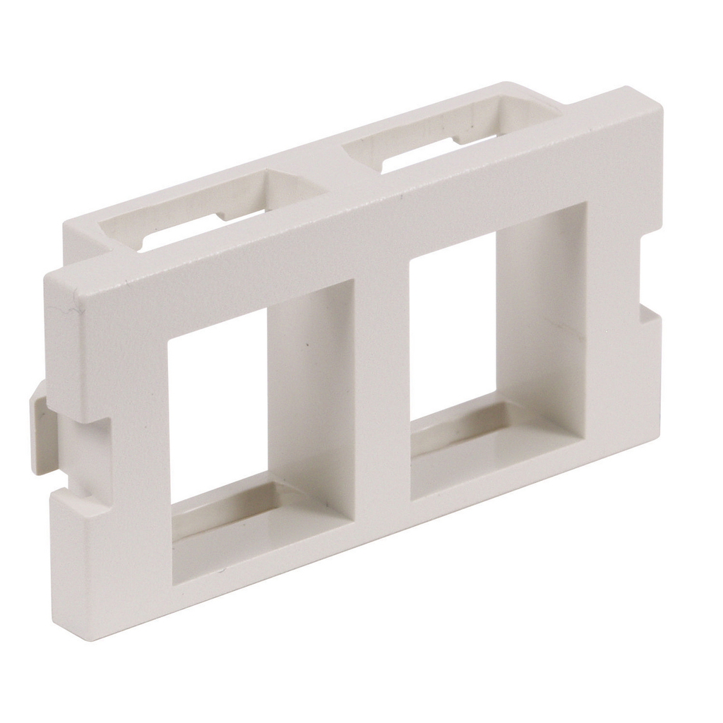 Product image for Hubbell IM2K1OW ISTATION MODULE, 2PORT, UNLD, 1U, OW