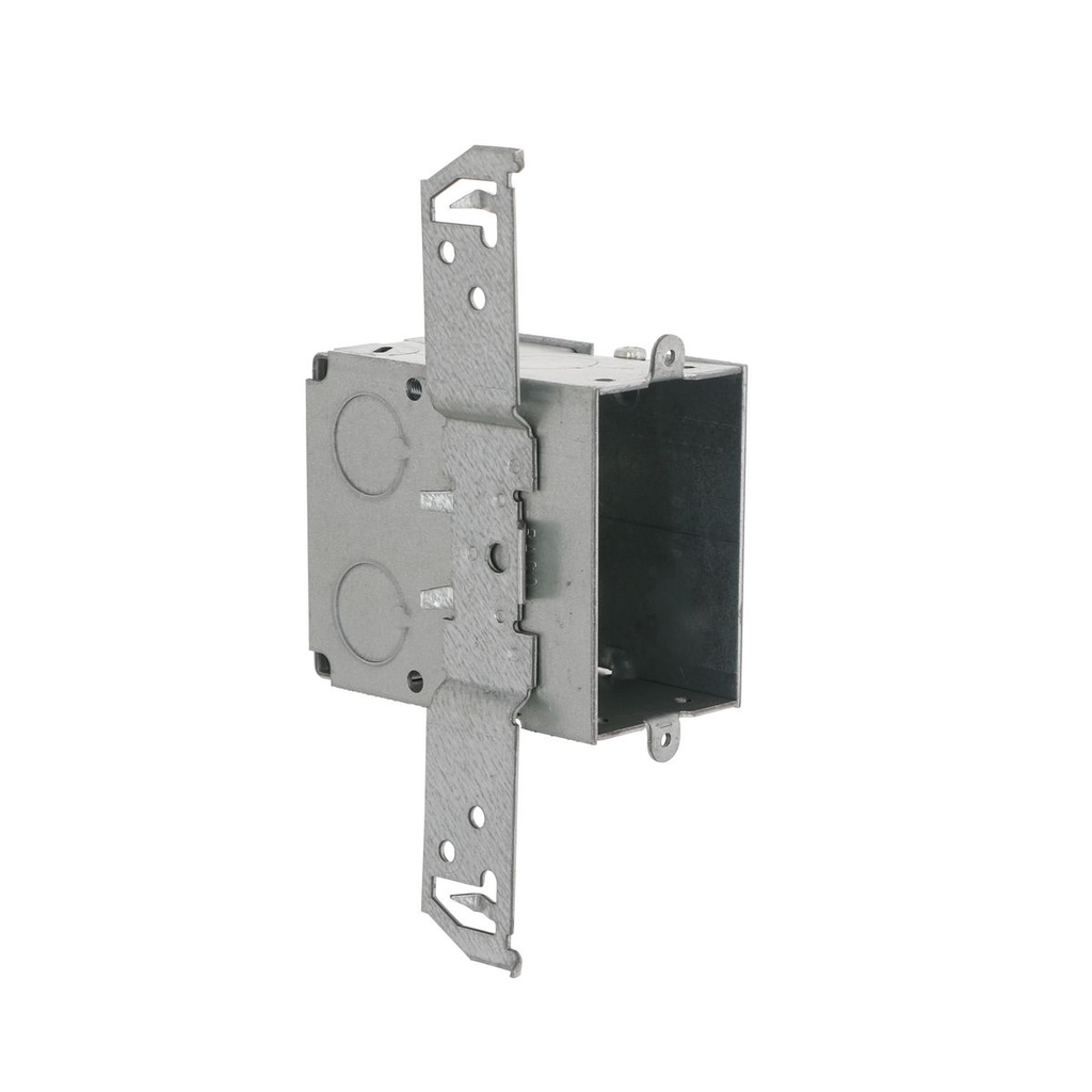 Product image for RACO 605 2 x 3 x 3-1/2 Inch 18 In. Pre-Galvanized Steel TS Bracket Mount Gangable Switch Box