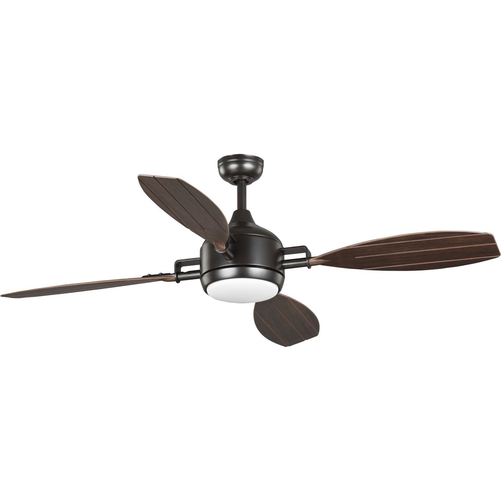 Product image for Progress P250040-129-30 Rudder Collection Indoor/Outdoor 56" Four-Blade Bronze Ceiling Fan