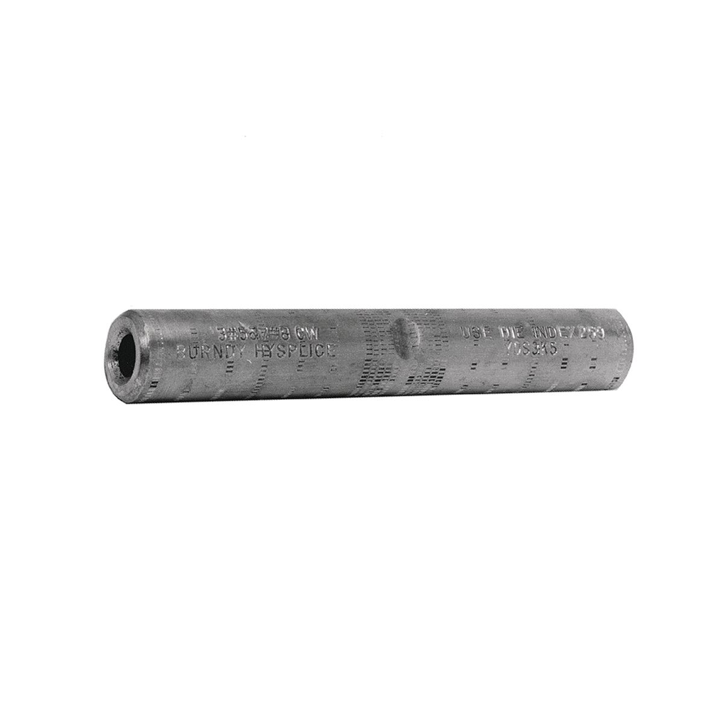 Product image for Burndy YDS32 HYSPLICE Single Sleeve Full Tension Splice, Accommodates Wire: 400 kcmil Cu (Hard, Medium, or Soft Drawn), Die Index: 209, Made of copper tubing, Installed with standard tools and dies