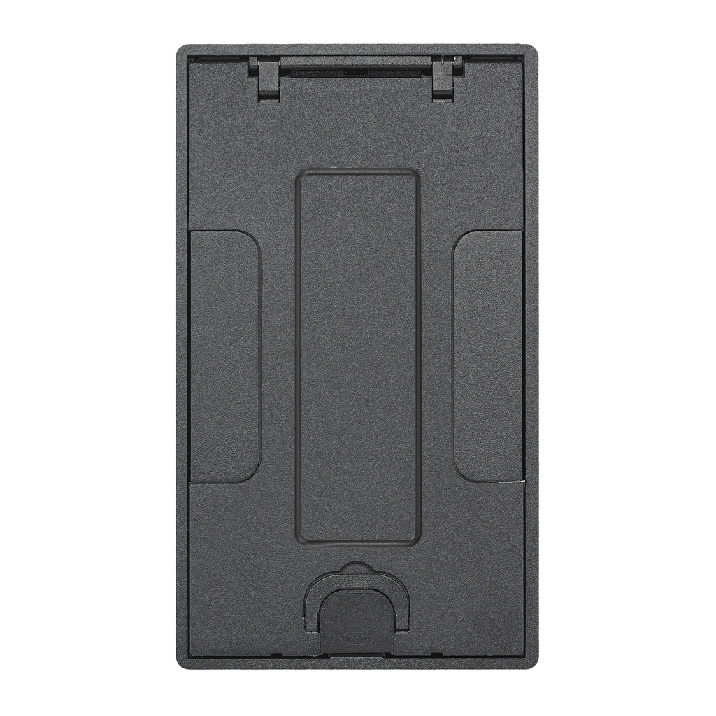 Product image for Hubbell 24GTCVRBKC CFB2G & CFB4G Rectangular Series, Flush Cover Assembly, Black Powder Paint Finish with Floor Insert