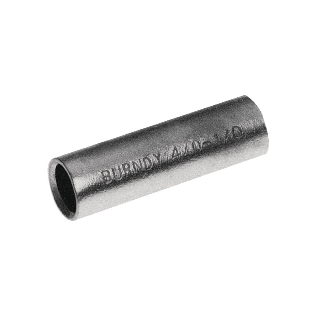 Product image for Burndy Y3427R 500 kcmil CU Long Barrel Size Reduced Down To 3/0 AWG Wire Size, Internal Chamfer, Tin Plated, Up to 35kV, BROWN Color Code, 20 or 299 Die Index
