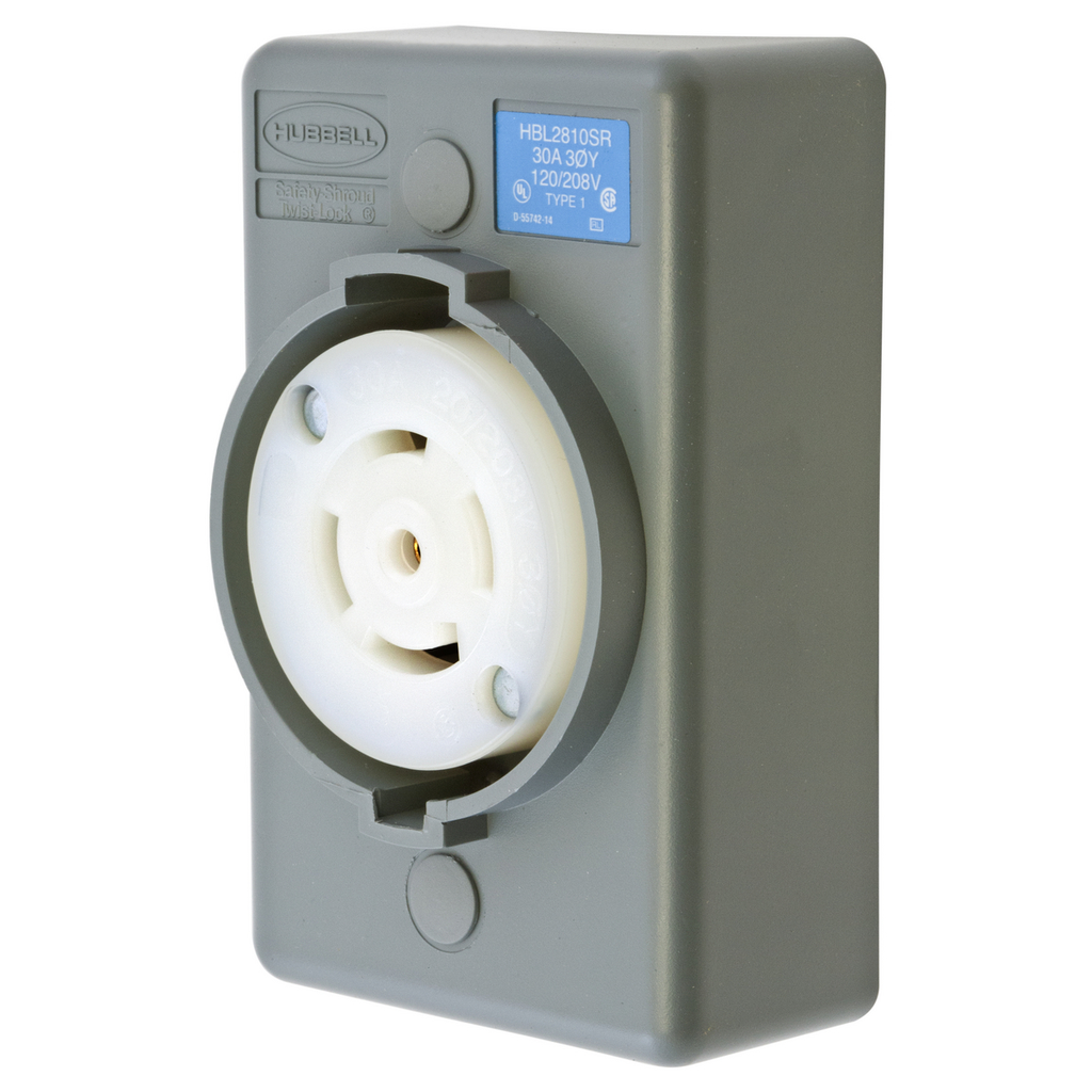 Product image for HCI HBL2810SR LKG S/SHRD RCPT, L21-