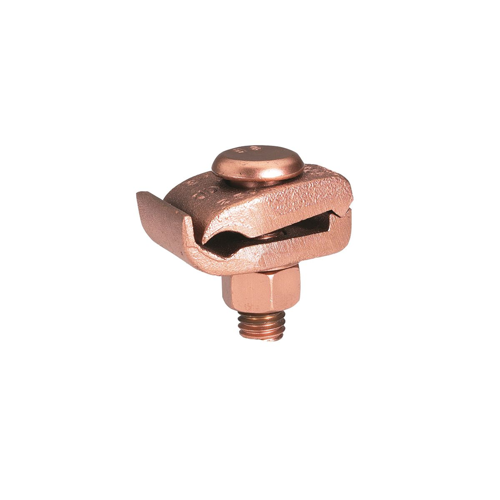 Product image for Burndy GBL30 Cast Copper Alloy Ground Connector, 4 Sol - 300, 48 mm L, 38 mm W, Cable to Bar