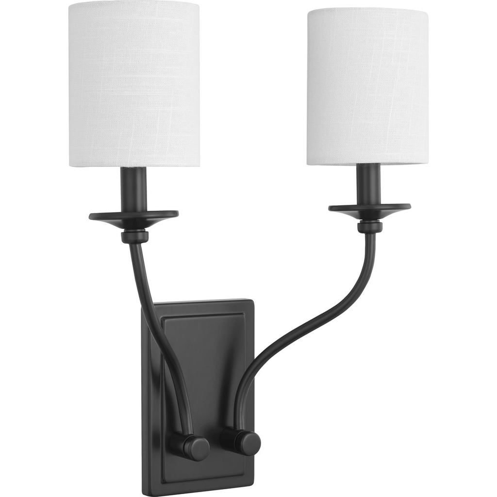 Product image for Progress P710019-031 Bonita Collection Black Two-Light Wall Sconce