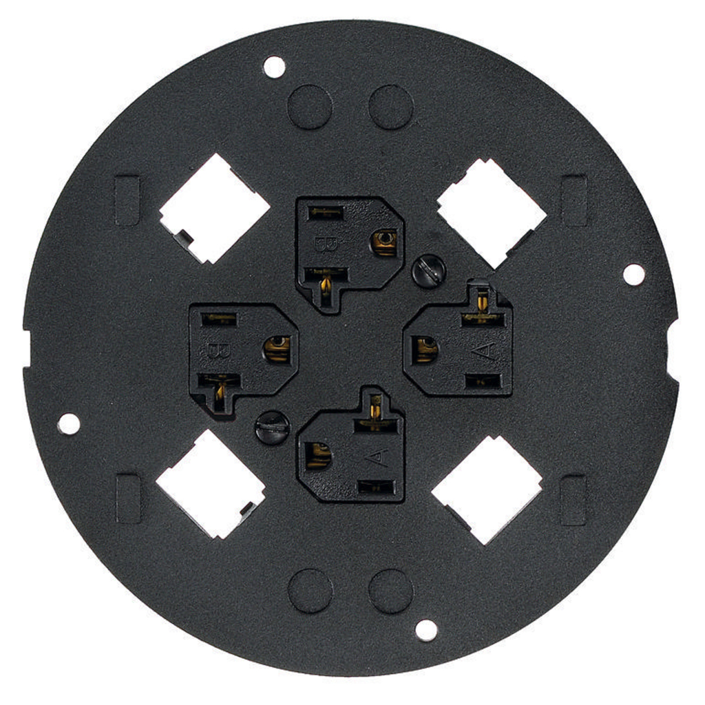 Product image for Hubbell S1SP4X4PA Floor Box Subplate