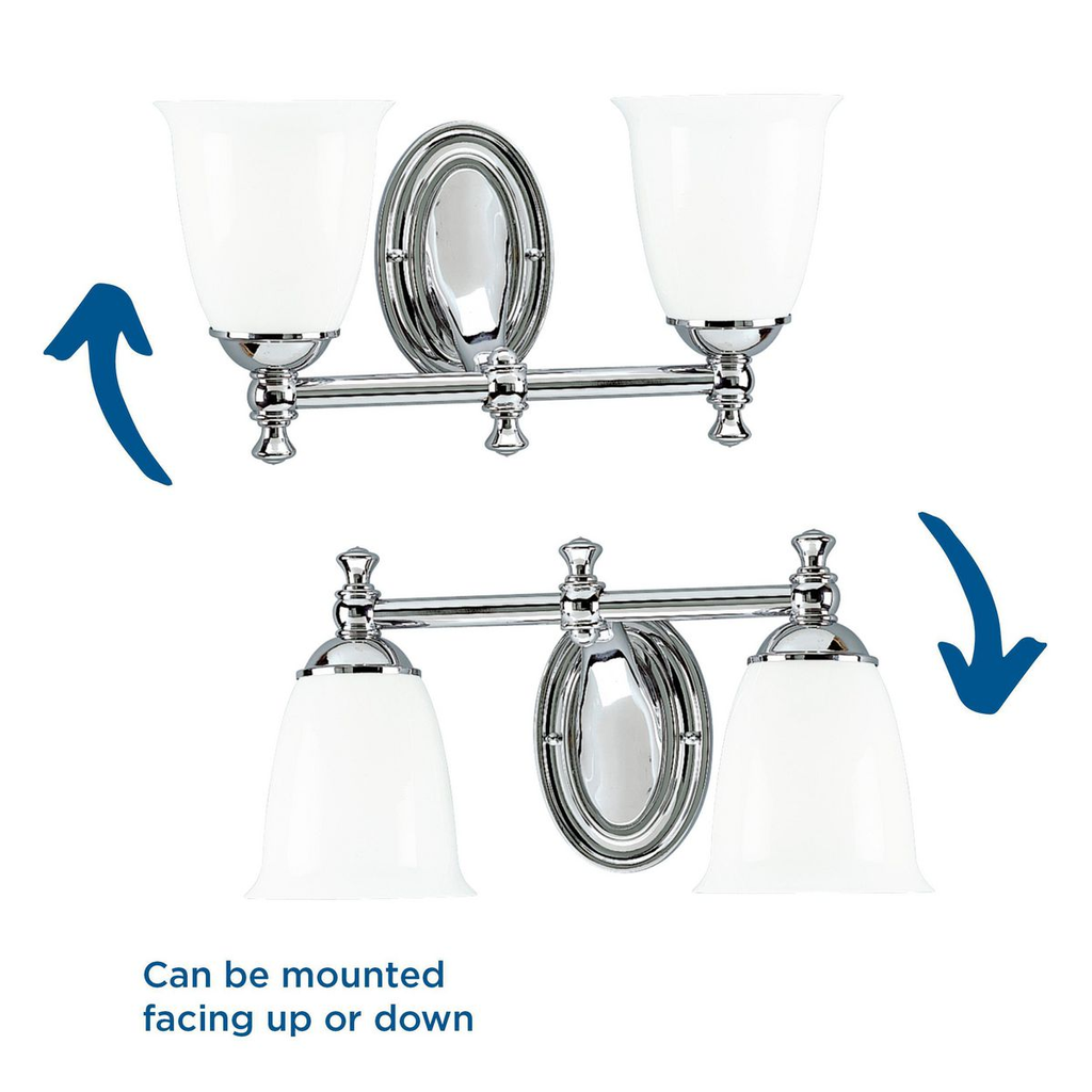 Two-Light Chrome Bath Light