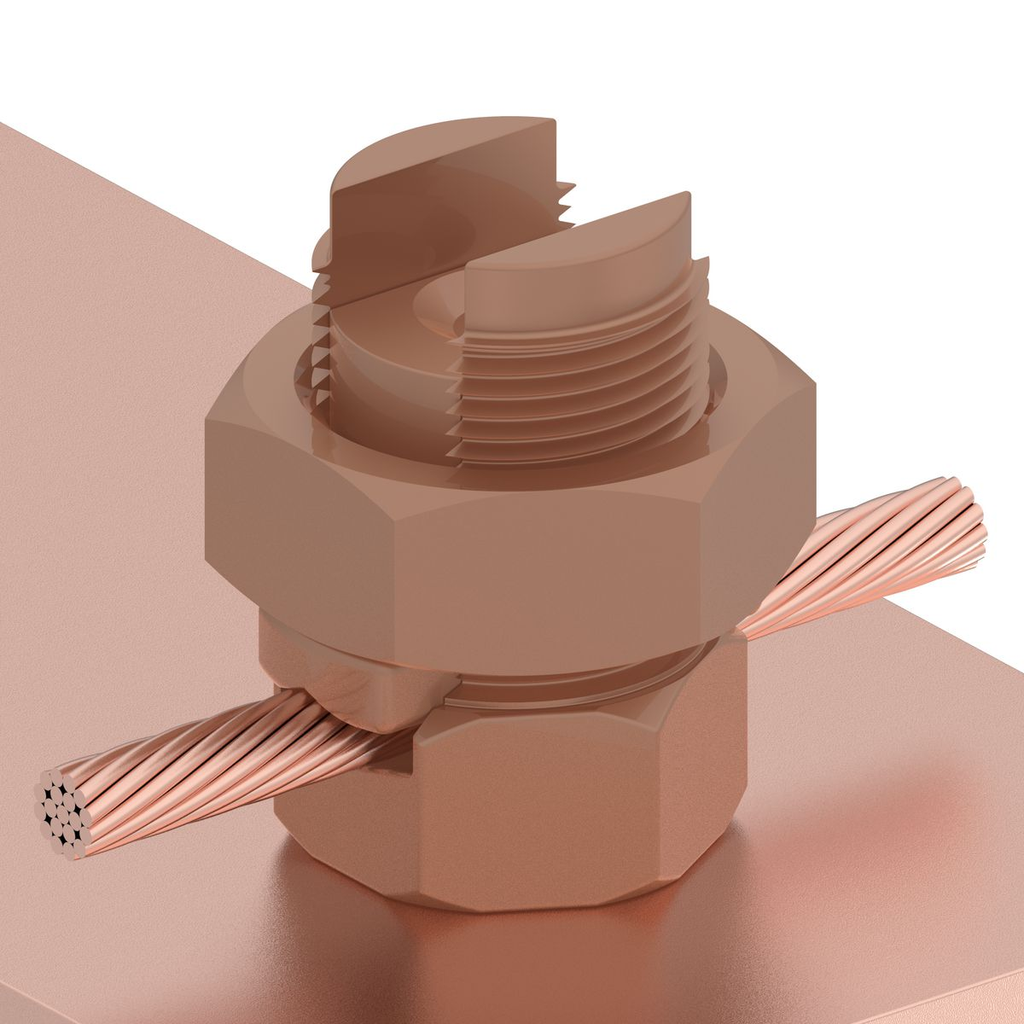 Burndy KC23 Mechanical SERVIT POST™ Connector; Cable to Flat, 82 AWG