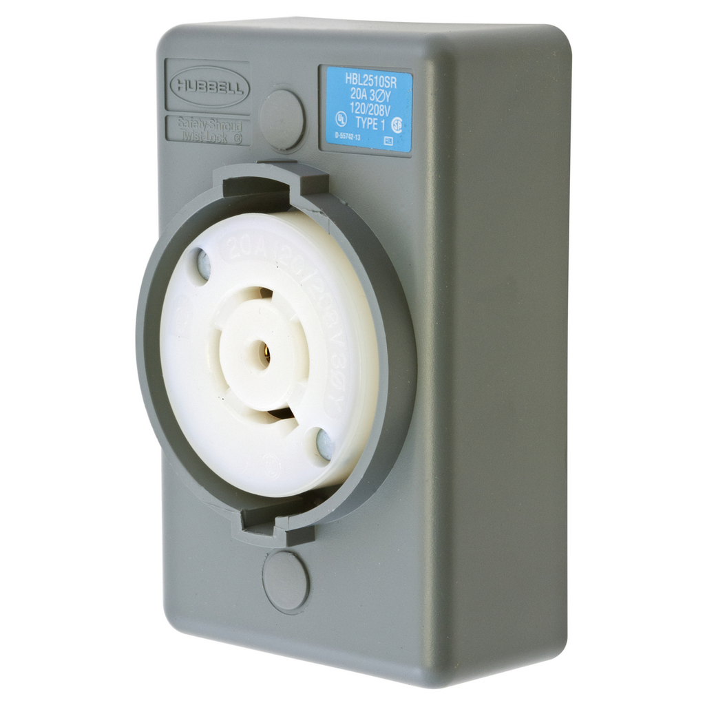 Product image for HCI HBL2510SR LKG S/SHRD RCPT, L21-