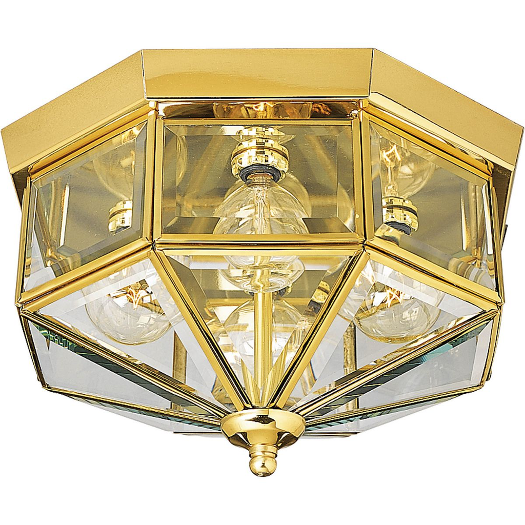 Product image for Progress P5789-10 Four-Light Beveled Glass 11-1/8" Close-to-Ceiling