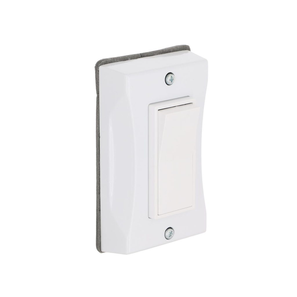 Product image for Bell 5123-1 1-Gang Weatherproof Cover, Vertical, Decorator, White, Shrink