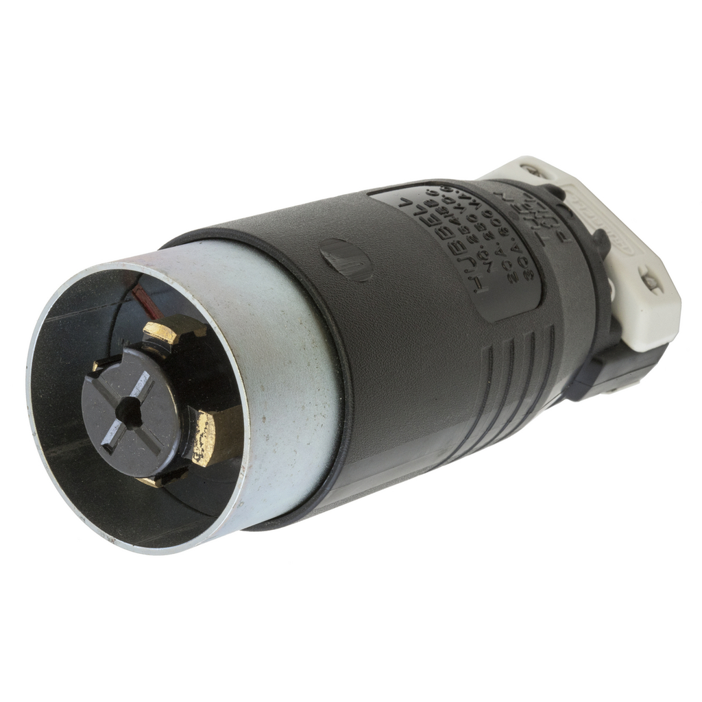 Hubbell HBL25415B 30 Amp 600 Volt 4-Pole 5-Wire Black Locking Plug Product image for Hubbell HBL25415B 30 Amp 600 Volt 4-Pole 5-Wire Black Locking Plug