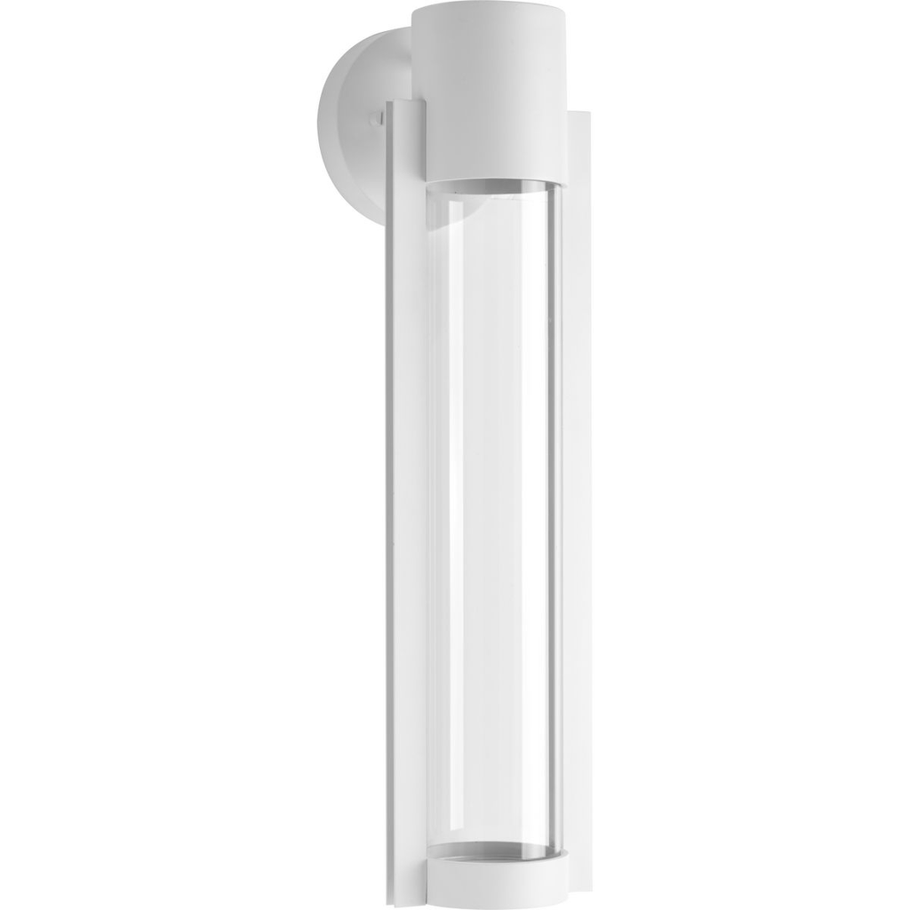 Product image for Progress P560056-030-30 Z-1030 Collection 5" One-Light LED Satin White Medium Modern Wall Lantern