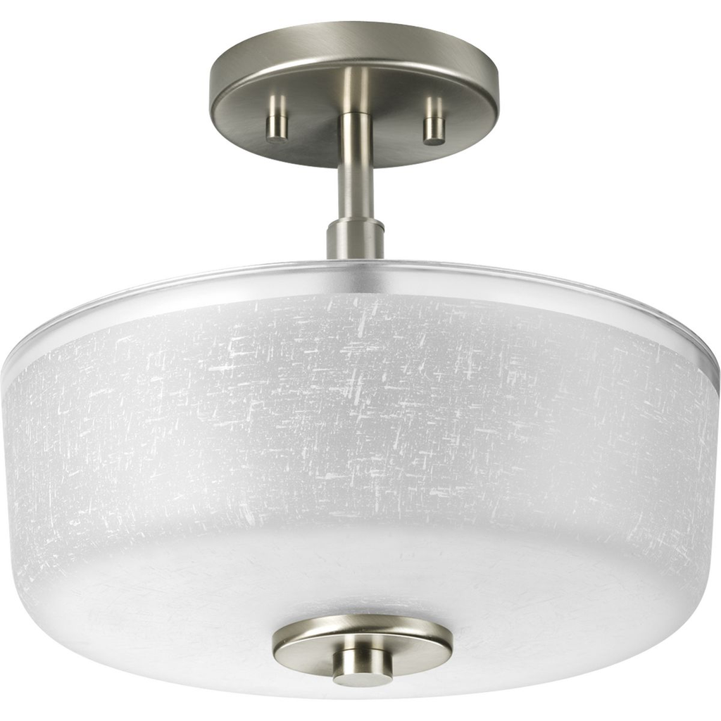 Product image for Progress P2851-09 Alexa Collection Two-Light 12-1/4" Semi-Flush
