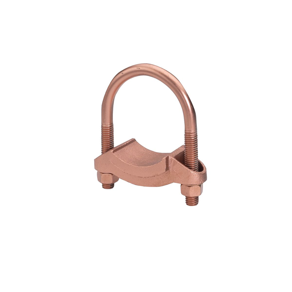 Product image for Burndy GG171 Mechanical Grounding Connector, Copper Bar, Strap, Braid or Cable to Rod or Tube, 1-1/2" Pipe, 1-5/8" - 1-7/8" Rod