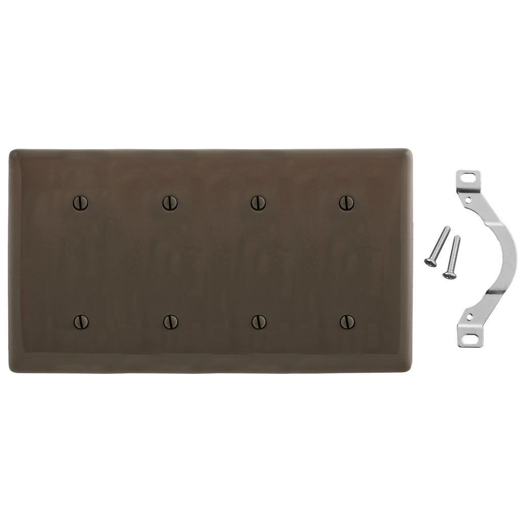 Product image for HWDK NP44 WALLPLATE, 4-G, 4 STRP MT