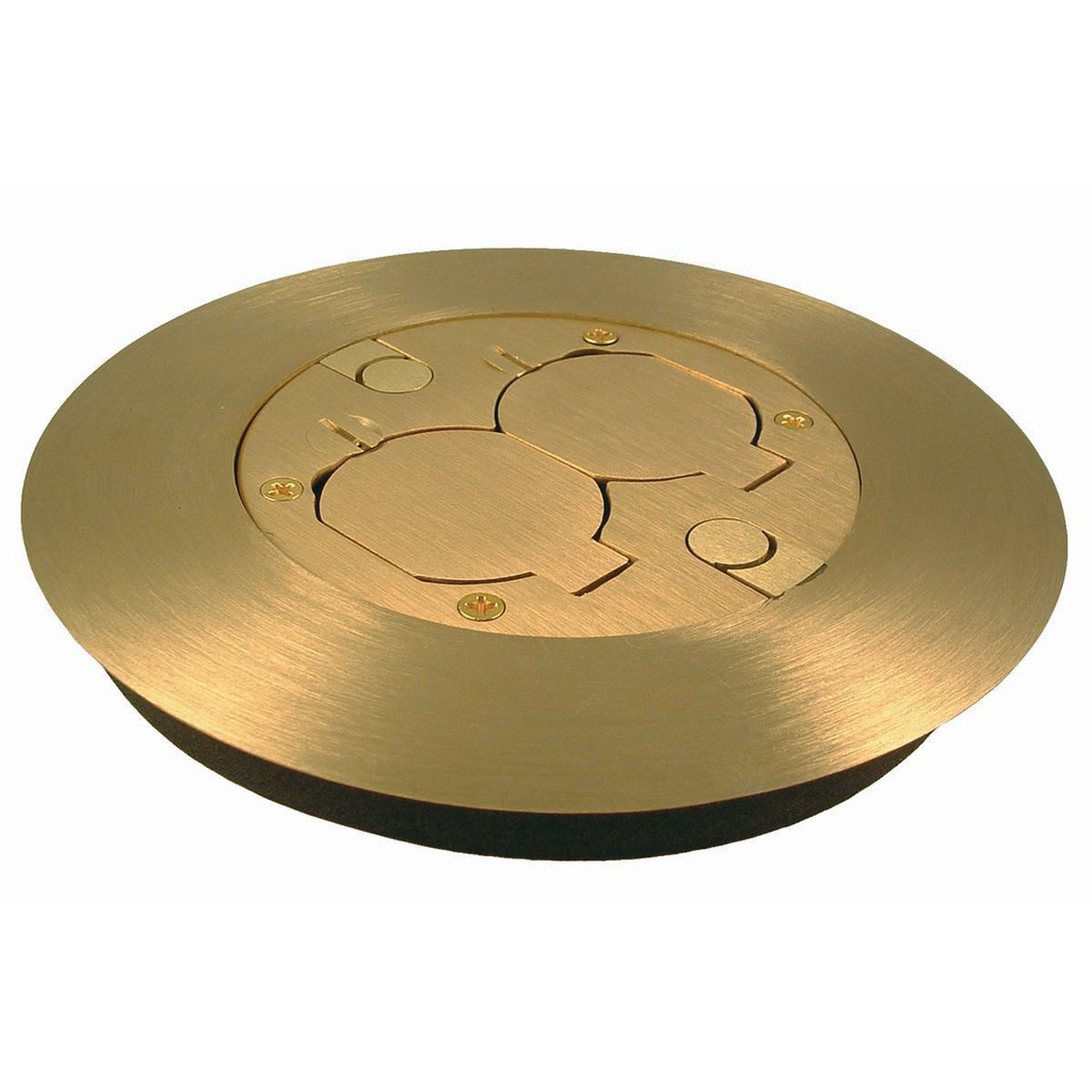 Product image for Raco 6280 Round Non-Metallic Floor Box Cover Kit
