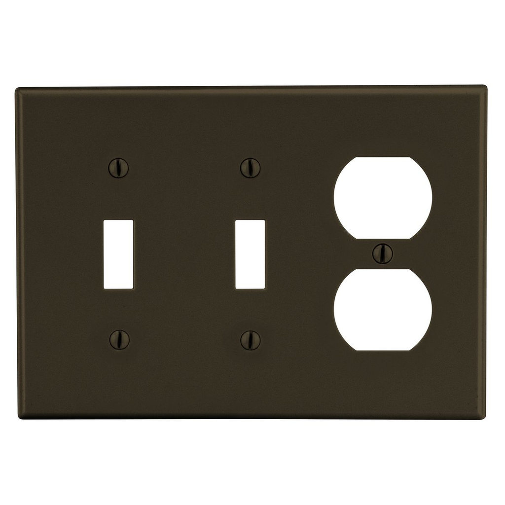 Product image for HWDK P28 WALLPLATE, 3-G, 2) TOG 1)